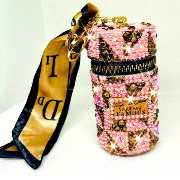 Accessories - Bedazzled Lipstick Case Keychain